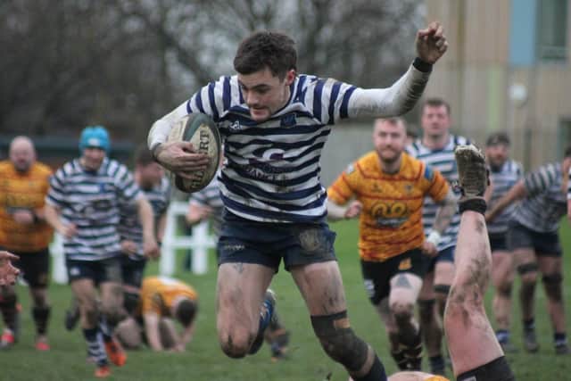 Pocklington RUFC fought back to earn a win on the road at Harrogate Pythons. Photo by Phil Gilbank