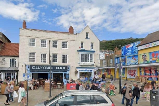 Quayside Bar, Sandside, Scarborough. Google Maps