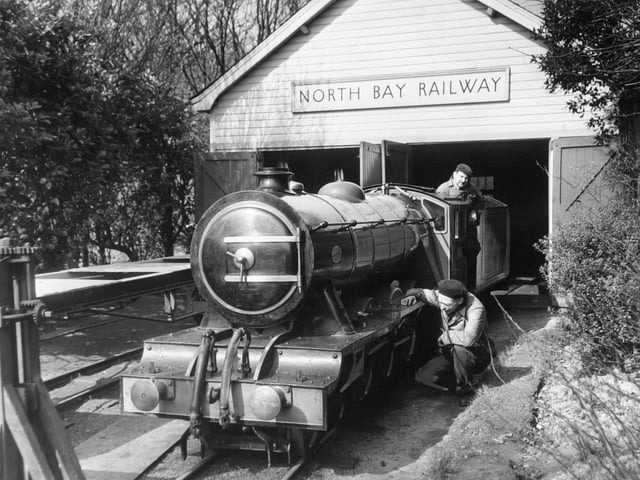 Scarborough's North Bay railway in March 1960.