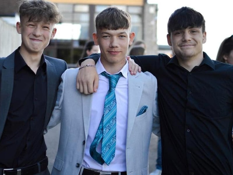 These three friends having fun at the event!