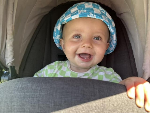 Little Sonny out enjoying the sun!