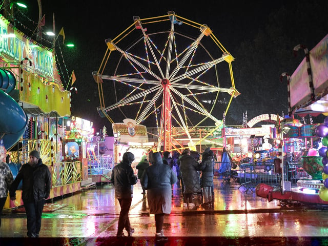 Rain failed to dampen the atmosphere at the event