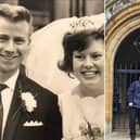 Cora and Michael Pease, from Bridlington, visited the church that they were married in for their diamond wedding anniversary, as well as Michael's 83rd birthday.