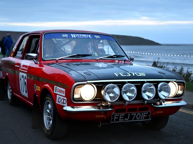 Gorgeous vehicles lined the seafront.