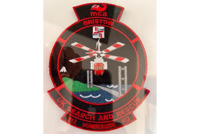 This is the Coastguard badge given to the Bridlington RNLI during the training exercise. Photo courtesy of RNLI/Mike Milner.