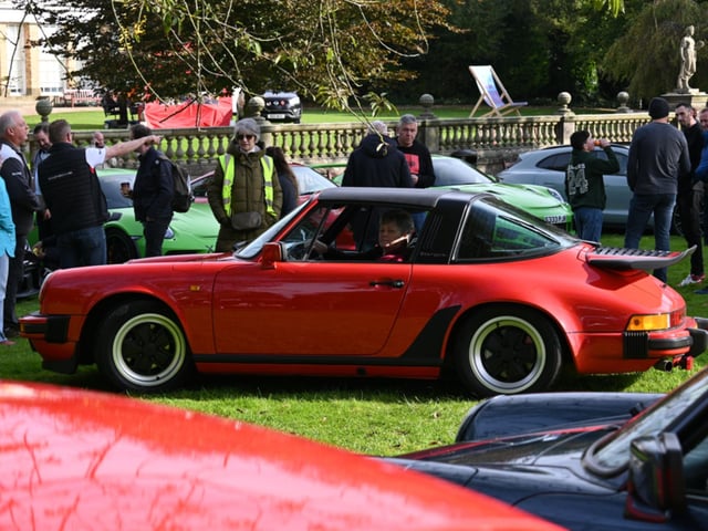 Cars travelled from far and wide to attend the event.