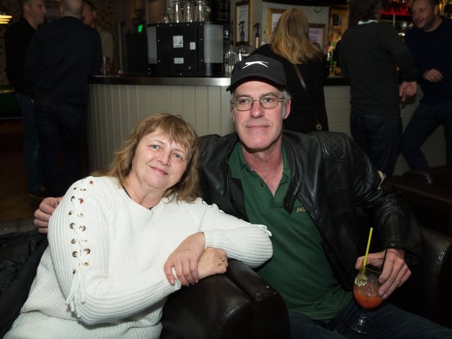 Grazyna & Bruce totally relaxed in The Mist bar.