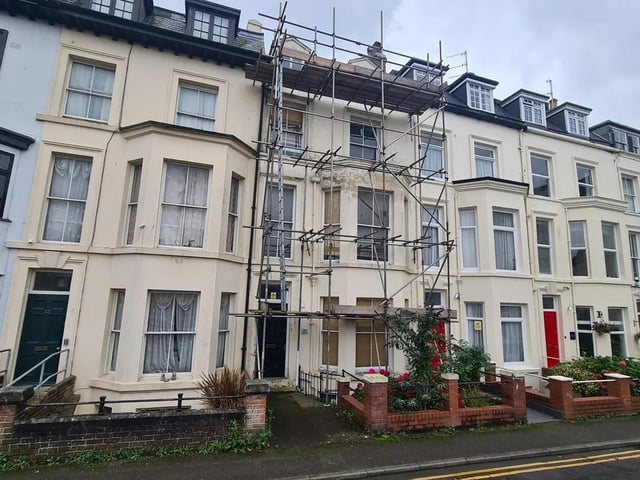 These five self-contained flats are for sale with Allsop LLP with a guide price of £135,000.