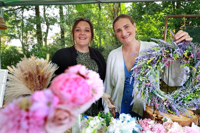 Lucy and Lisa at their Stall