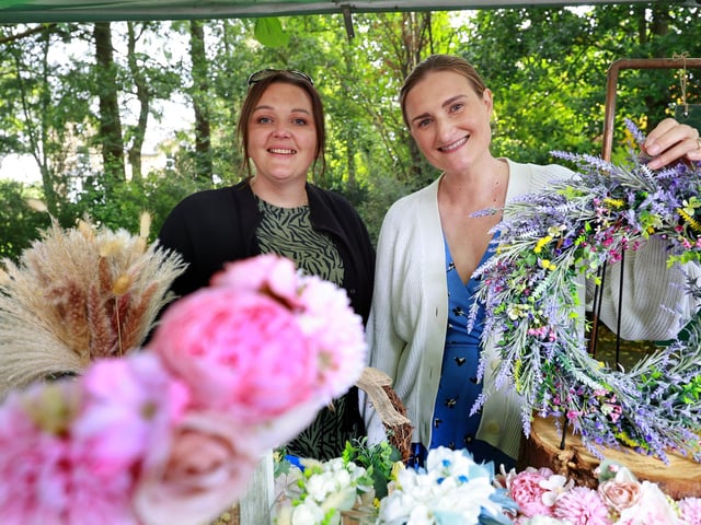 Lucy and Lisa at their Stall