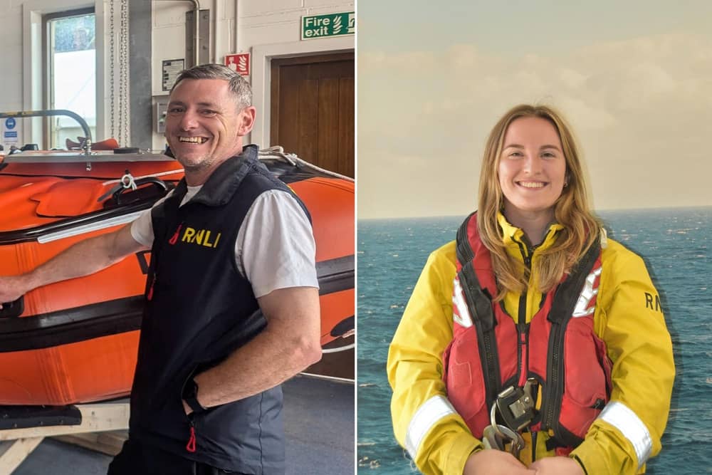 Scarborough RNLI volunteers Dan and Jess have successfully achieved their Tier 2 pass outs. Photo Credit: RNLI/Philip Chittenden.