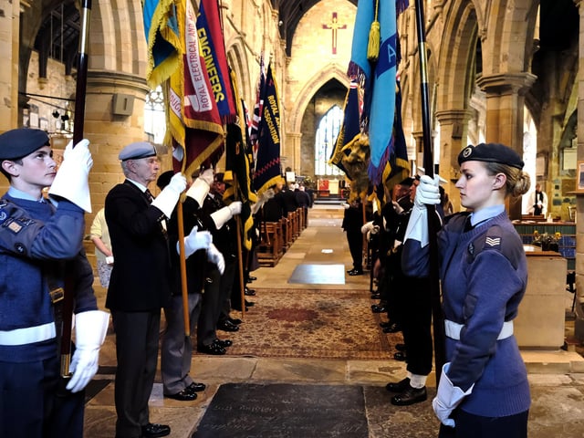 Standard bearers came from across Yorkshire