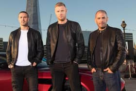 New reports say Freddie Flintoff has quit Top Gear. Pictured: Freddie with Paddy McGuinness and Chris Harris.