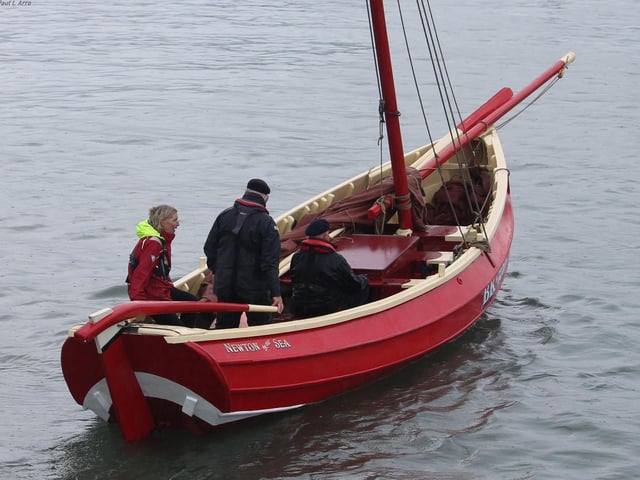 The South Shields based Royal Diadem II sets out from Bridlington harbour on a very wet Saturday morning.