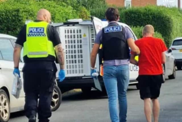 Officers executed the drugs warrant at an address in Eastfield on Wednesday morning
