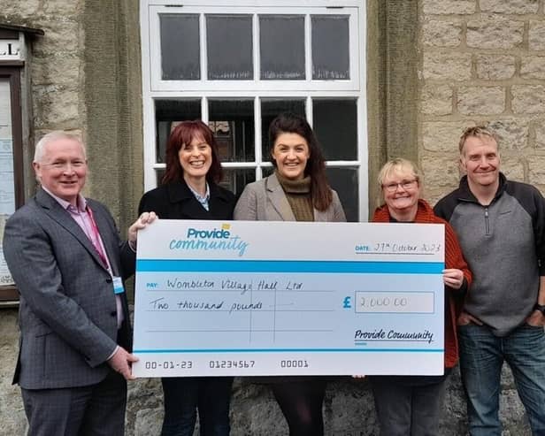 Wombleton Village Hall, a Grade II listed building. has received a £2,000 charitable donation from React Homecare Solutions.