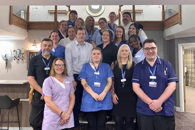 The team at Whitby's The Mayfield care home.