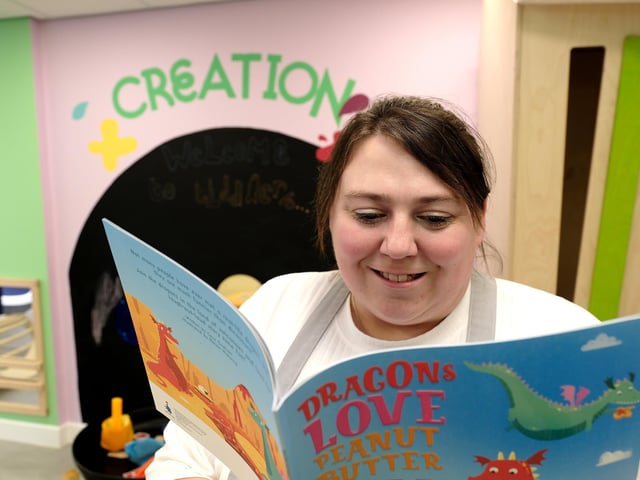 Terri Rogers ready for storytime!