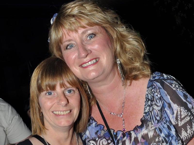 Caroline and Sue having a ball!
