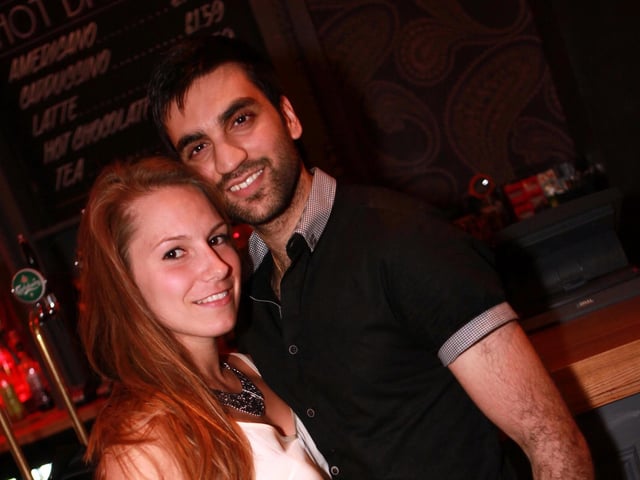 Emma and Ricardo in the Barbican