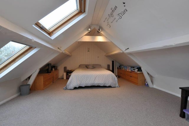 The top bedroom with Velux windows.
