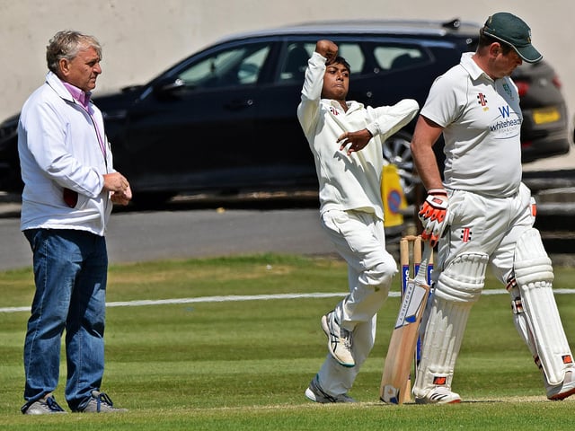 Aminda Weerasooriya impressed with the ball for Scarborough 2nds.