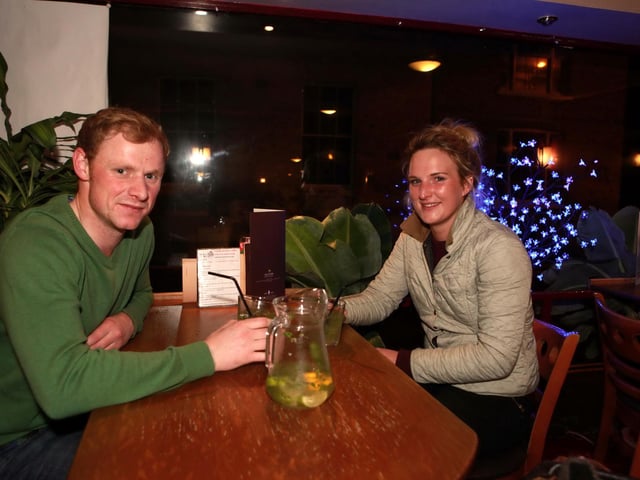 Tom and Sadie enjoying a lovely evening.