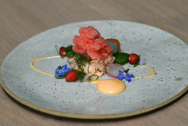Whitby Crab dish at Fifty Two, Rudding Park, Harrogate Picture: Jonathan Gawthorpe