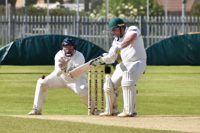 Bridlington CC get among the runs during the home win against Driffield 2nds. PHOTOS: TCF PHOTOGRAPHY