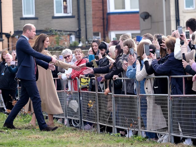 The impromptu walkabout delighted the crowd