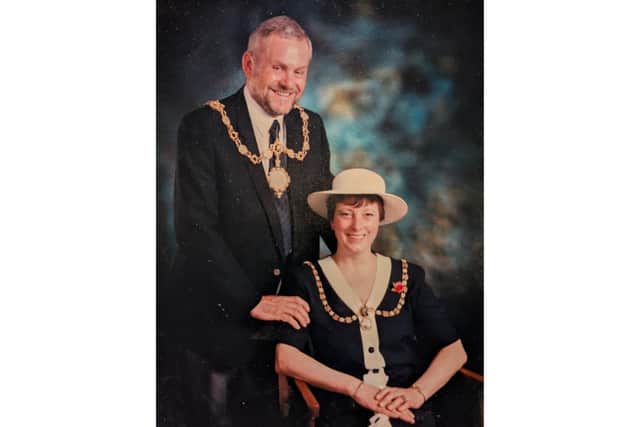 Ian and Sandra during their time as Mayor and Mayoress of Scarborough