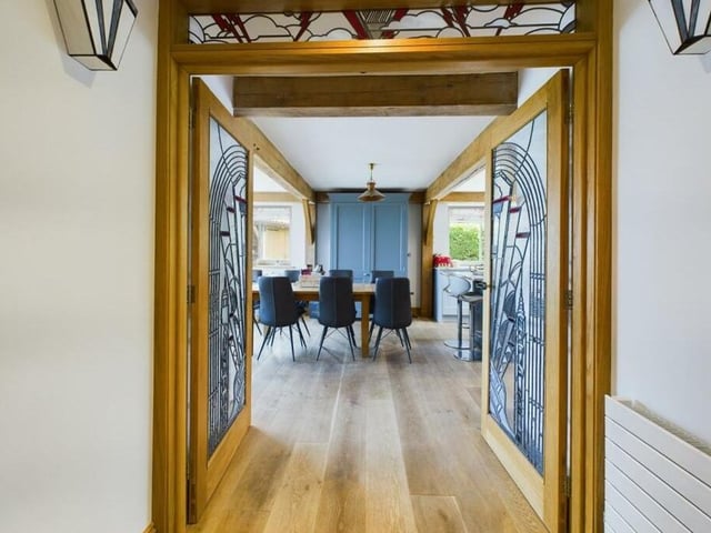 The house has a unique layout coupled with a wealth of bespoke features.