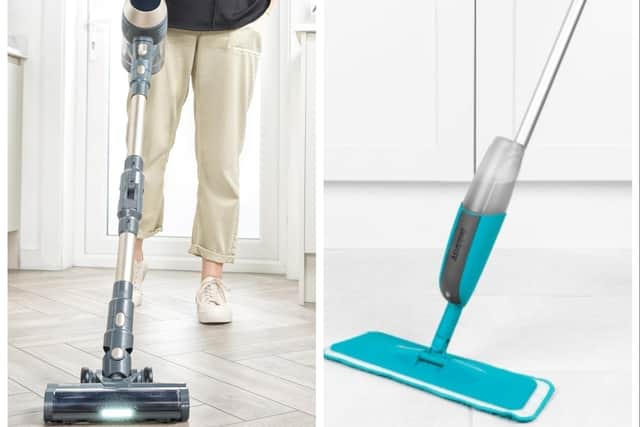 The Beldray Smartflex Cordless Vacuum Cleaner and Beldray Classic Spray Mop
