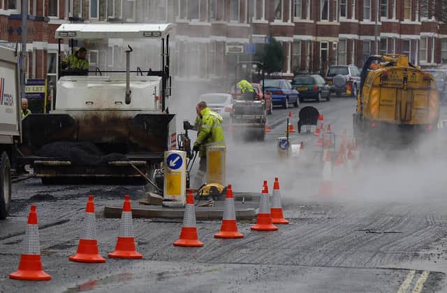 Department for Transport figures show 22.8 miles of roads in the East Riding had improvement work done in the year to March 2023Picture:  John Giles / PA.