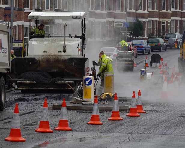 Department for Transport figures show 22.8 miles of roads in the East Riding had improvement work done in the year to March 2023Picture:  John Giles / PA.