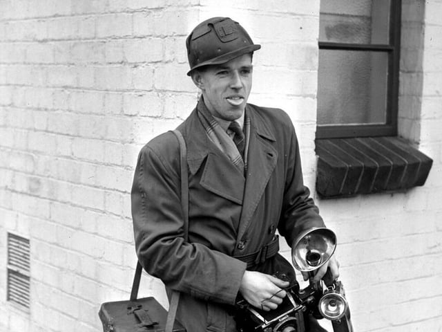 Dennis Raper in the mid to late 1950s, following a coal mine trip.