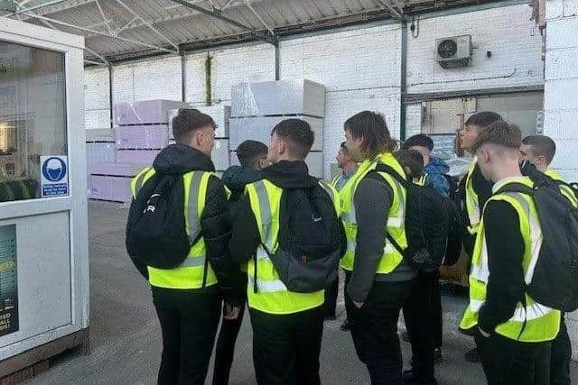 Learning about opportunities at West BS Building Supplies.