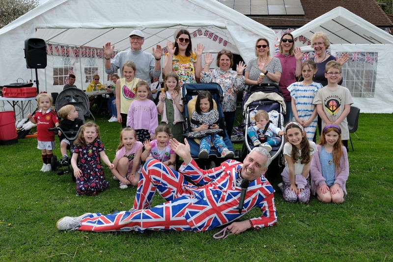 Guests enjoy the Big Coronation Picnic in West Ayton