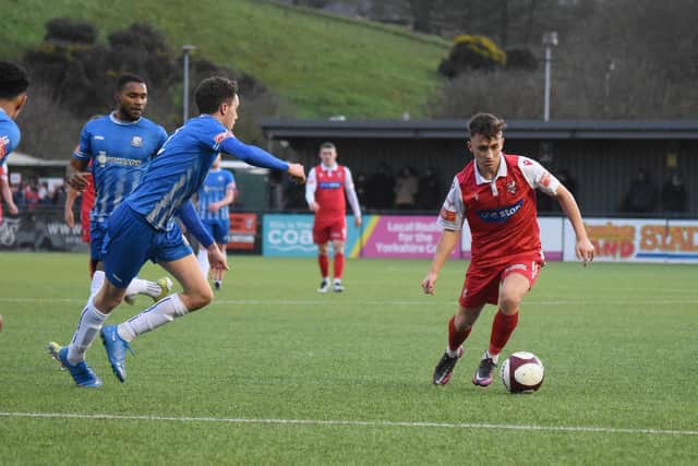Winger Cameron Wilson has returned to Scarborough Athletic on loan from Scunthorpe United