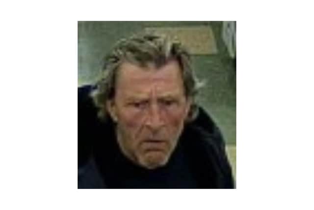 Police have release an image of a man they would like to speak to following a theft in Whitby