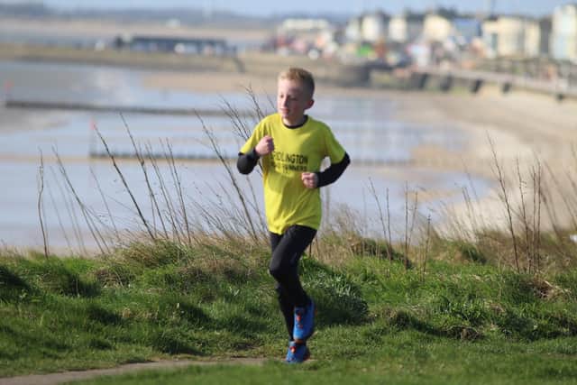 Junior star Alfie Verner in action for the home club at the Sewerby parkrun.