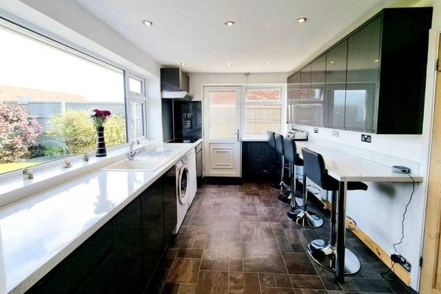 The modern kitchen has a range of integrated appliances.