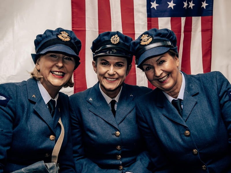 People in uniform at the Friday night event.
picture: Tim Bruce