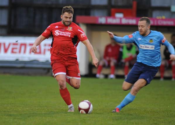 Andy Norfolk returned to the Brid team against Consett after his suspension was overturned. PHOTO BY DOM TAYLOR
