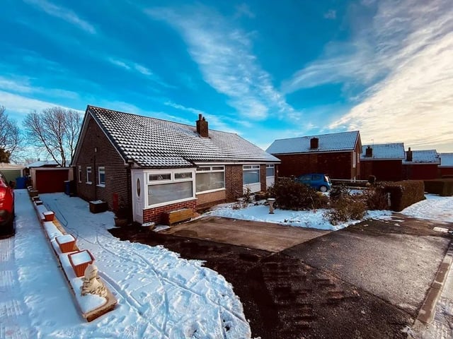 This two bedroom and one bathroom bungalow is for sale with Bridgfords with a guide price of £235,000.