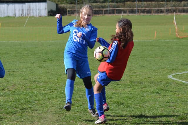 Heslerton Under-11s Fireworks, blue, take on York RI.