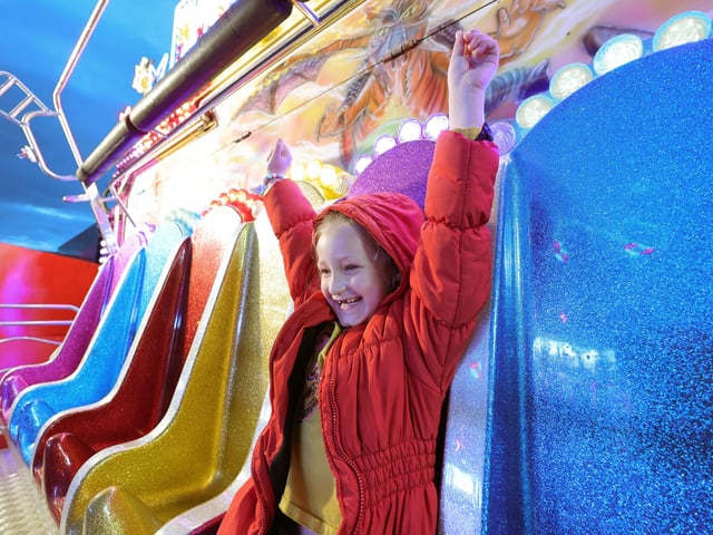 Hands up if you're having a great time at the fair.