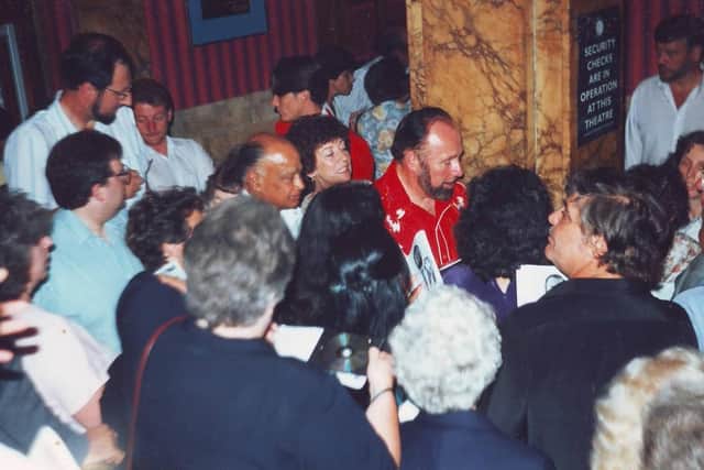 Whitby's Paul Wheater in the foyer at the London Palladium, where he performed a sell-out show.