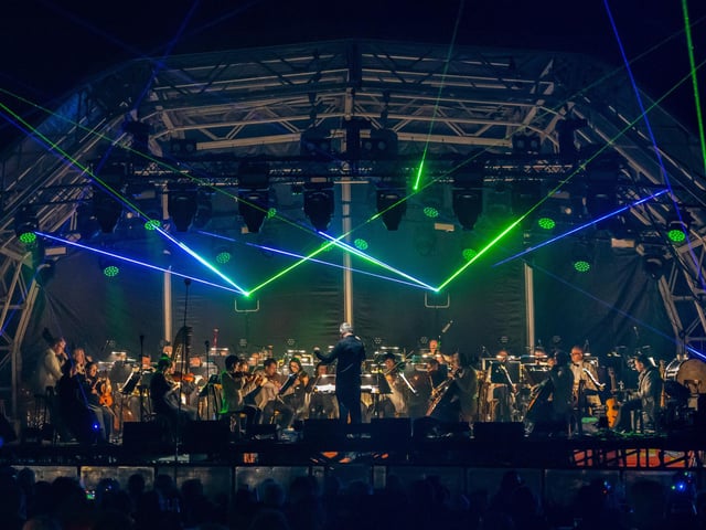 At Castle Howard Proms, opera star Wynne Evans, and West End / Broadway star Marisha Wallace were joined by the London Gala Orchestra.