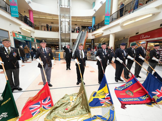 Standard Bearers during the ceremony